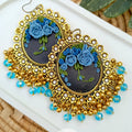 Clayful Neel Zara Jhumkas