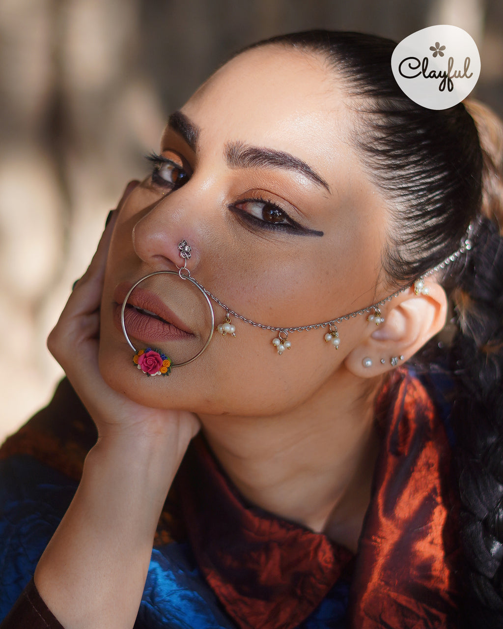 Noor Floral Nath
