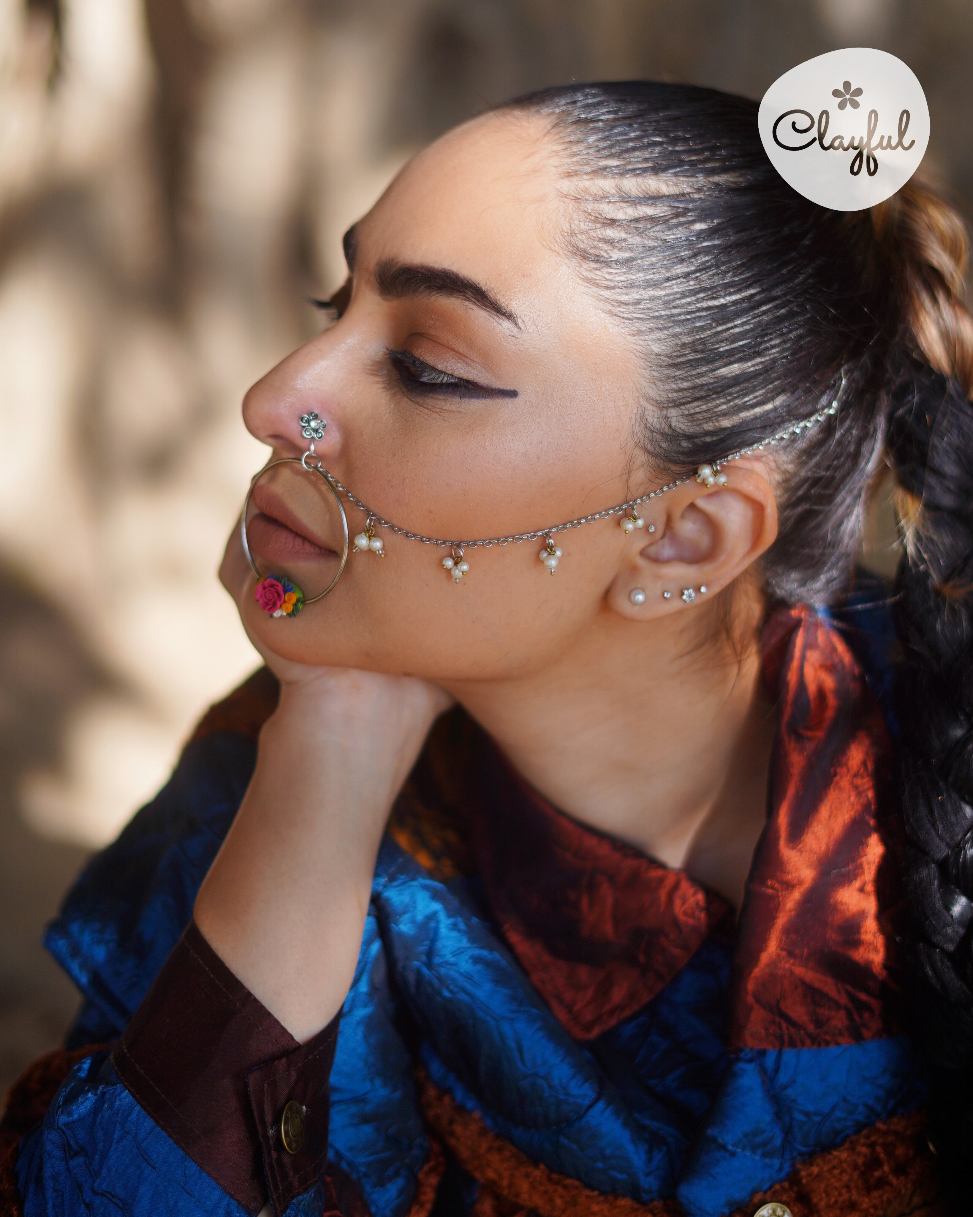 Noor Floral Nath