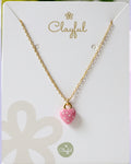 Clayful Sweetheart Strawberry Necklace