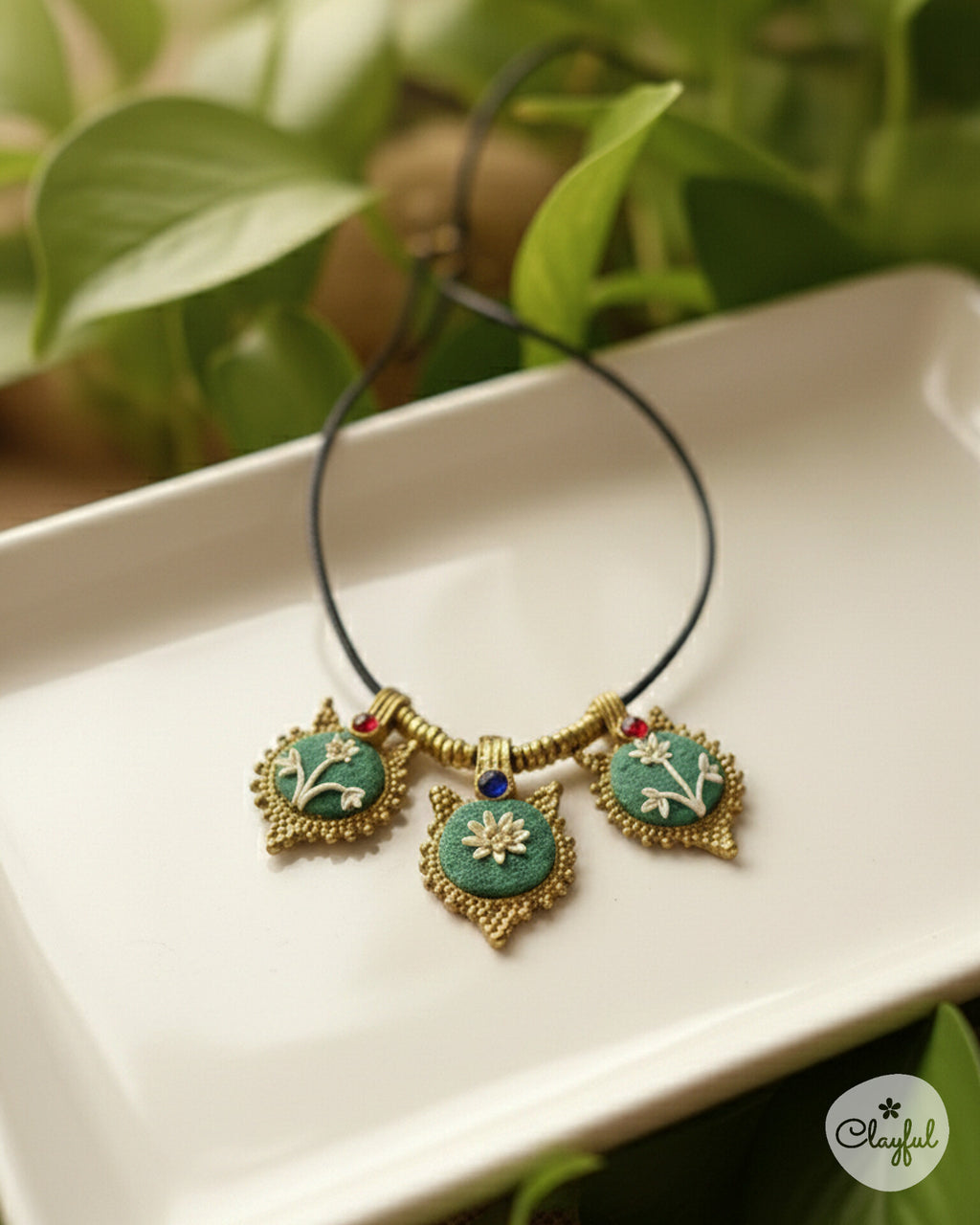 Midnight Bloom Statement Necklace