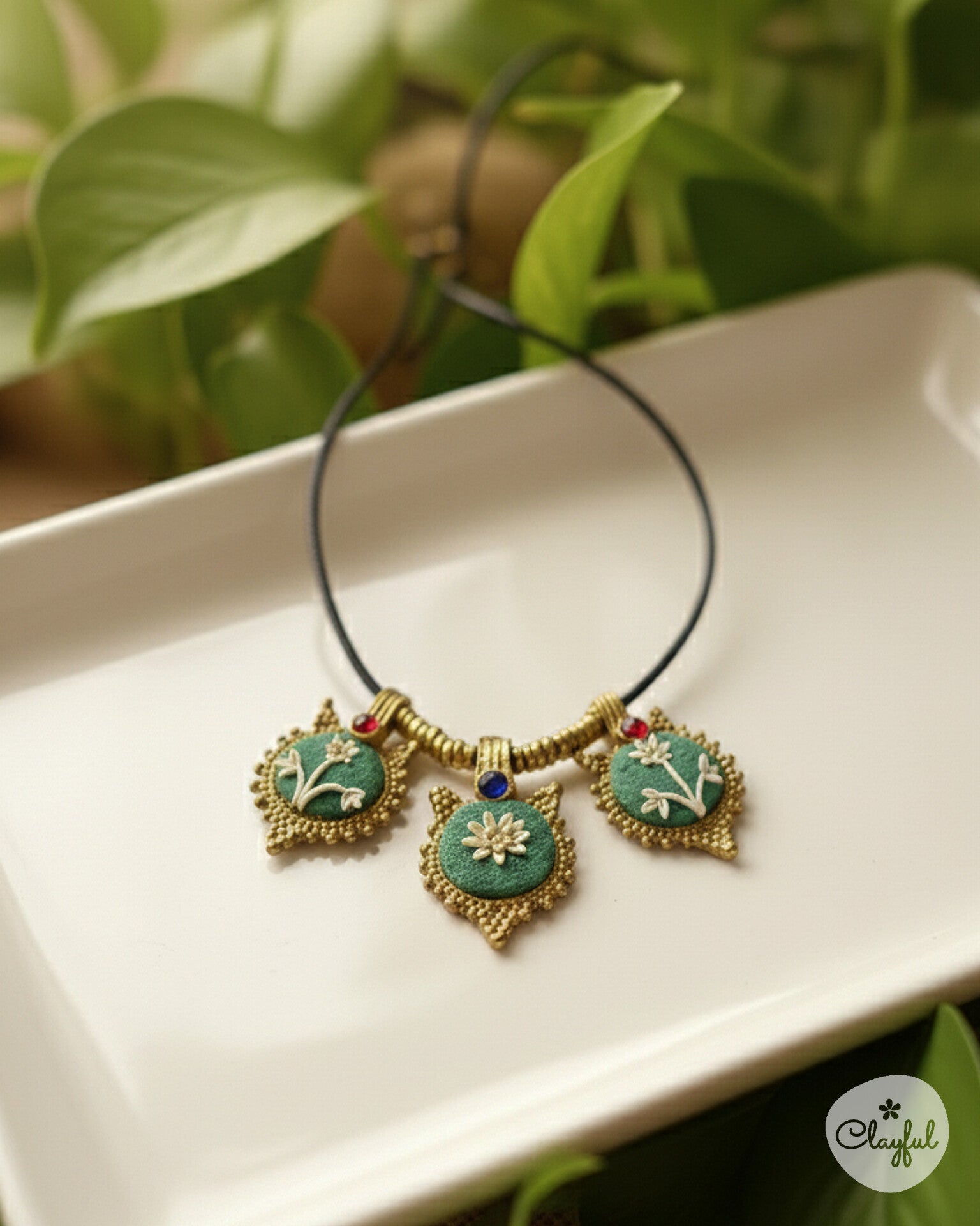 Midnight Bloom Statement Necklace