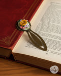Golden Bloom Handmade Floral Bookmark