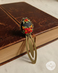 Midnight Rose Handmade Floral Bookmark