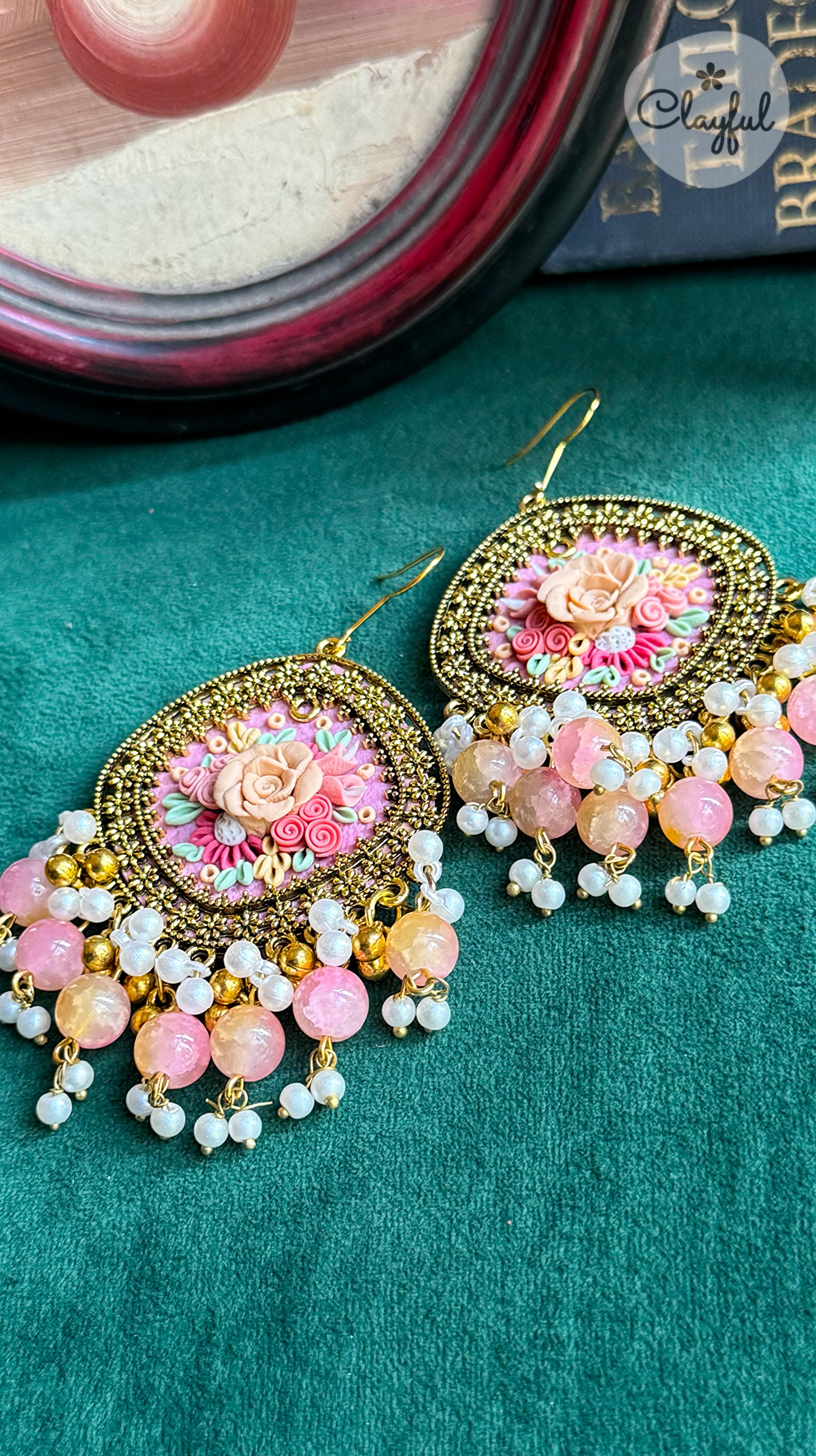 Powder Pink Jhumkay