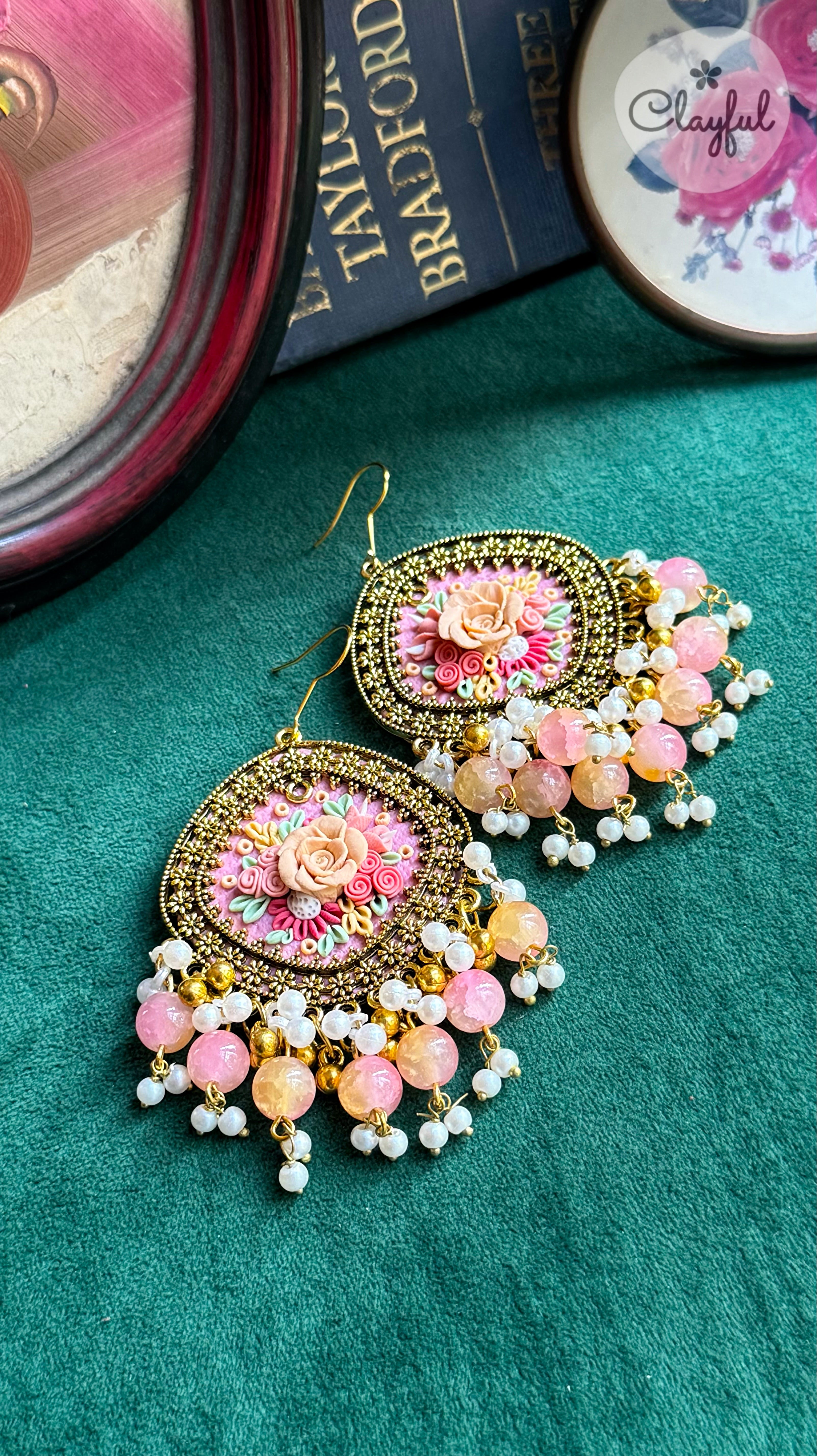 Powder Pink Jhumkay