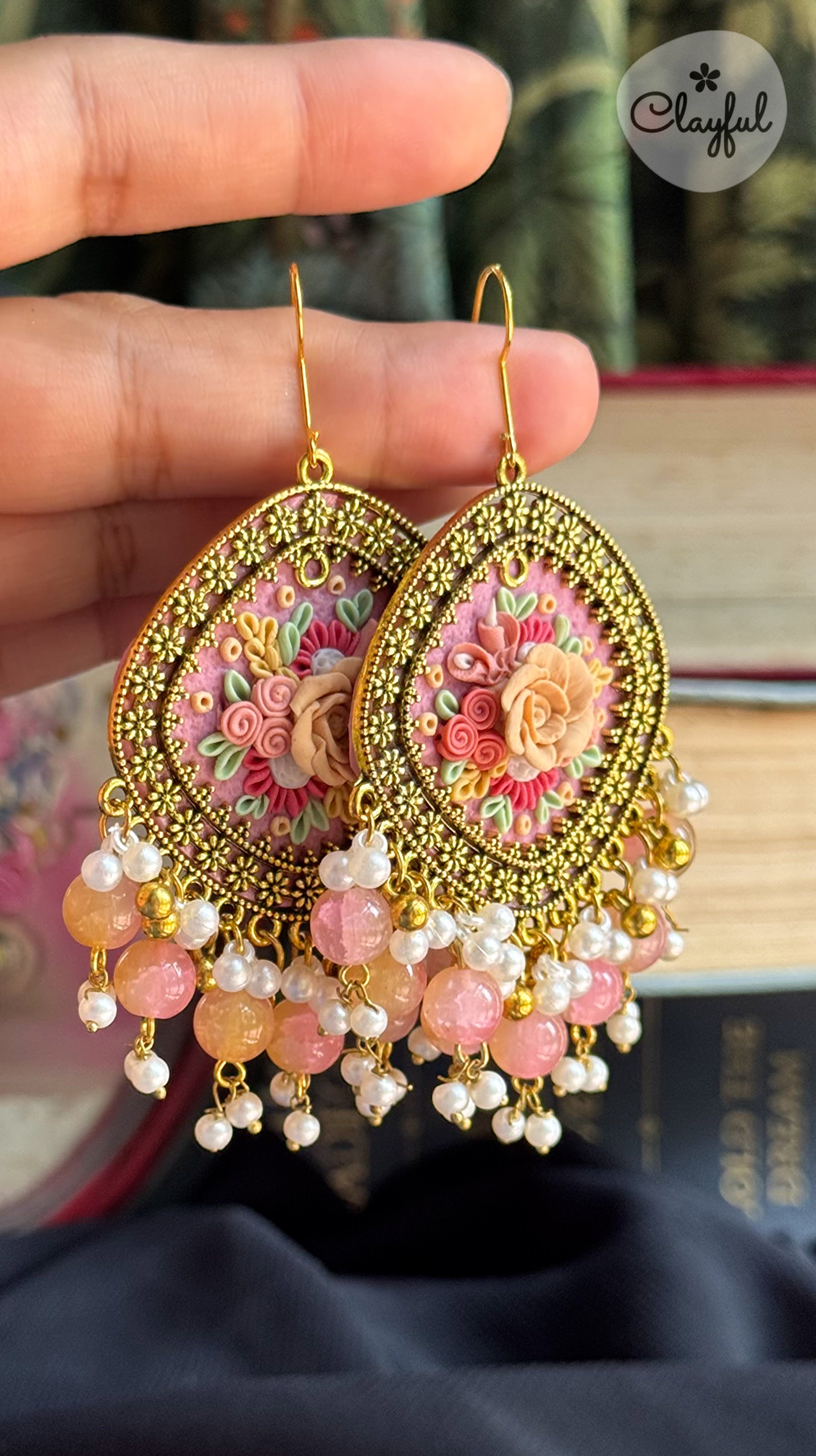 Powder Pink Jhumkay