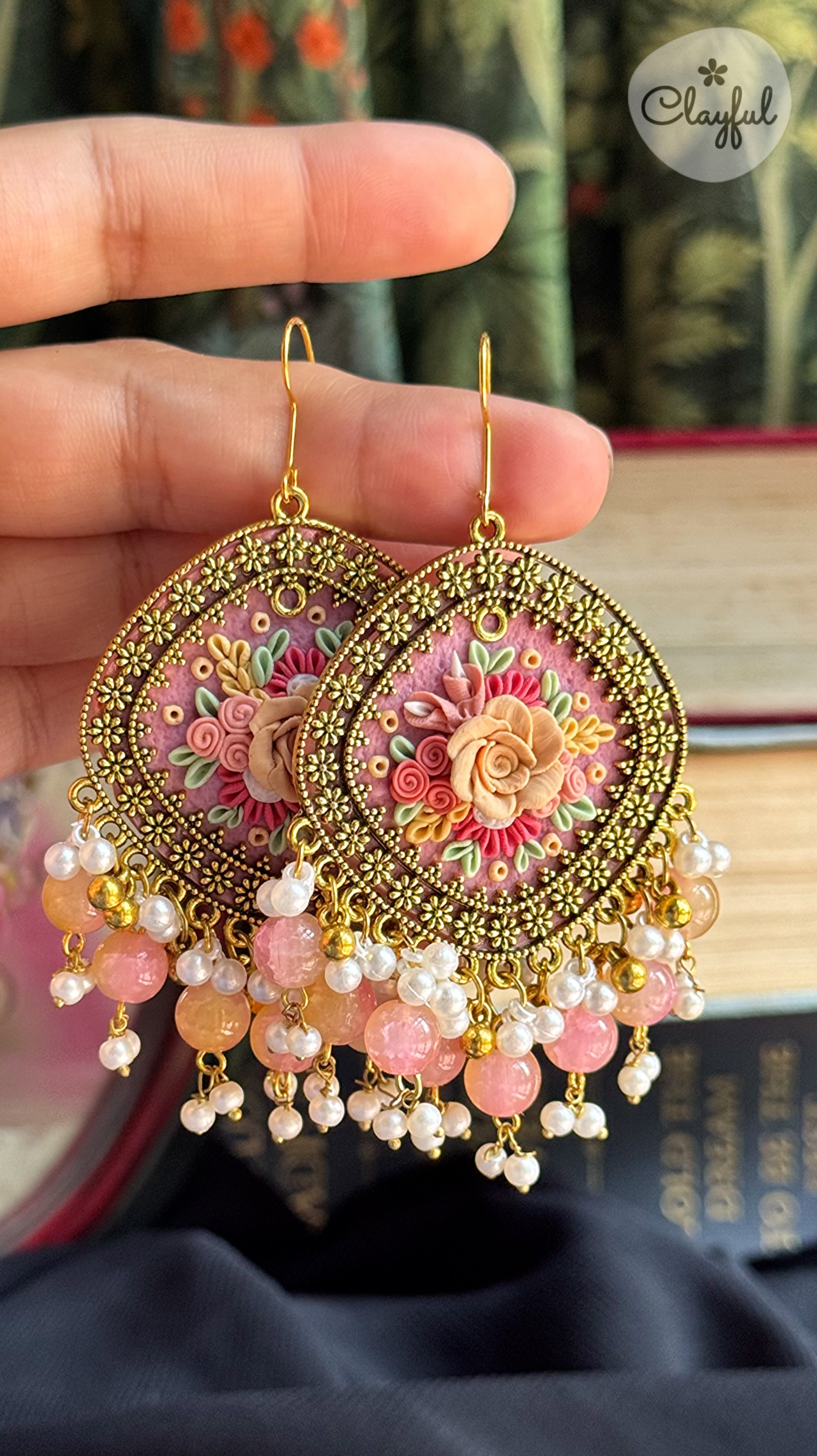 Powder Pink Jhumkay