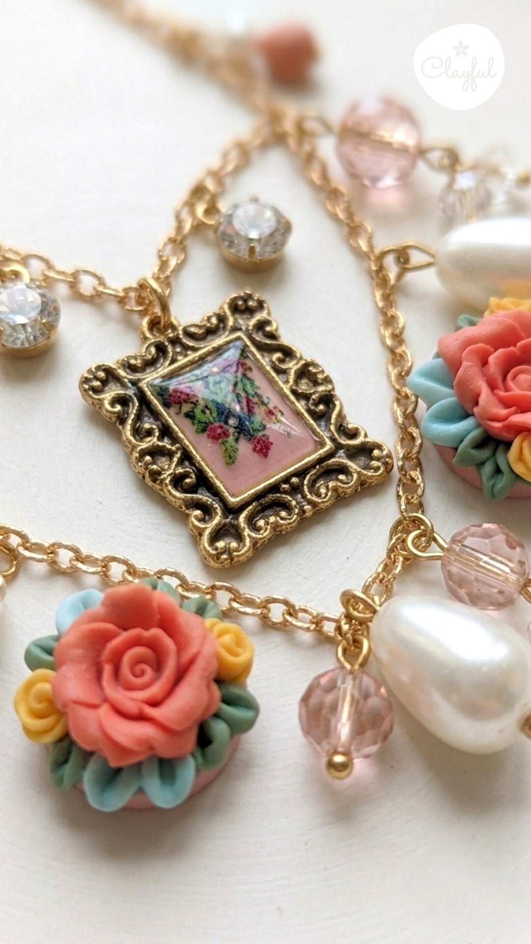 Peachy charm Necklace