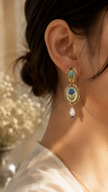 Hand painted Polymer Clay Earrings