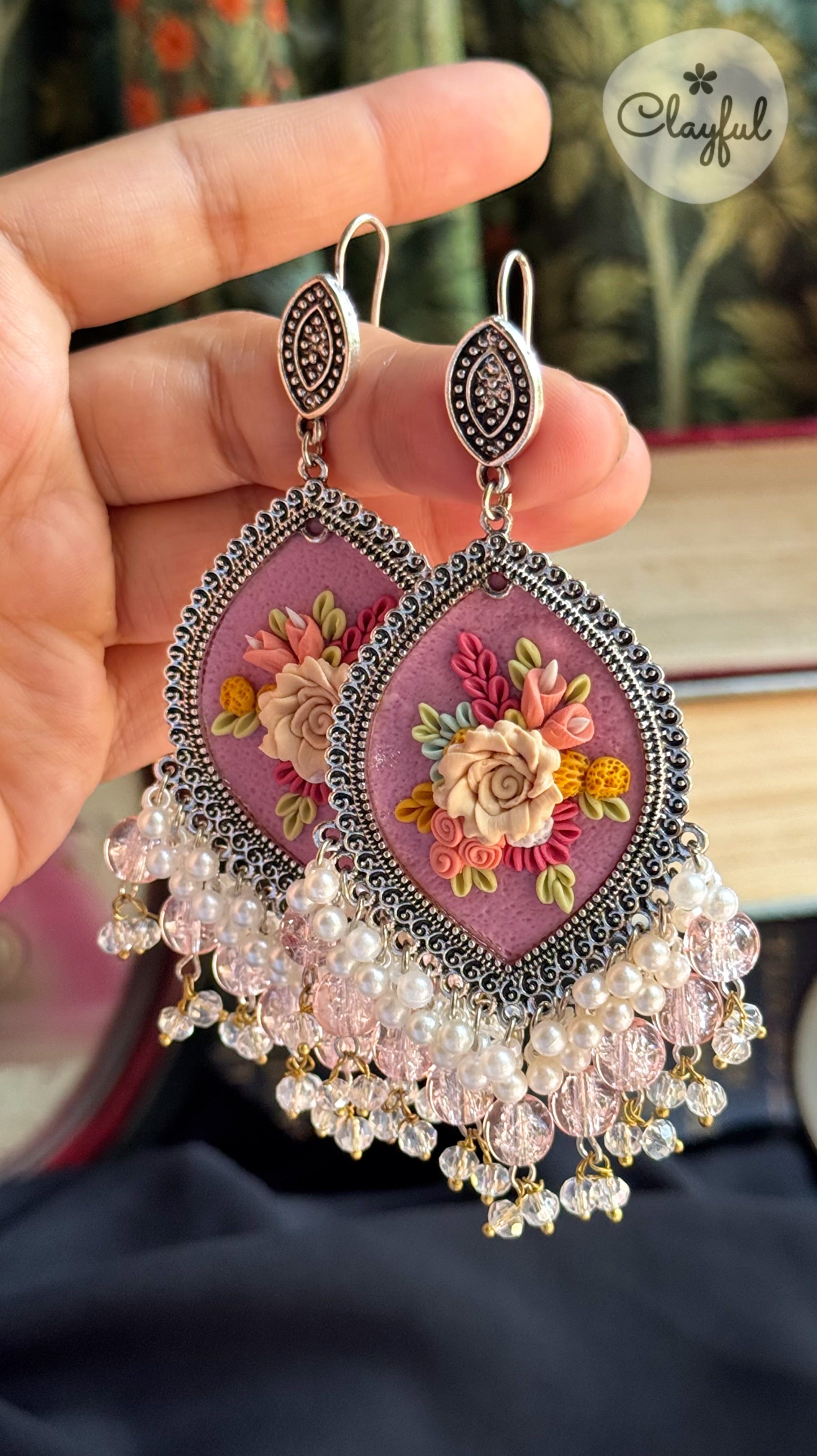 Powder Pink Jhumkay