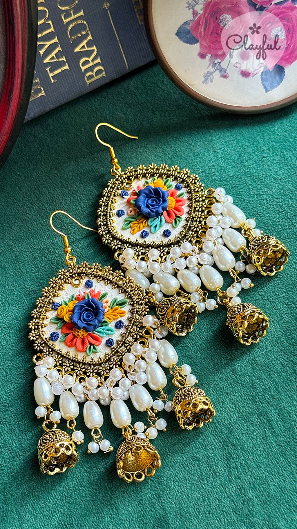 Royal Blue Jhumkay