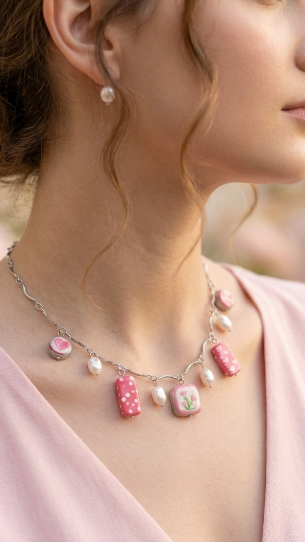 Clayful Sweetheart Bloom Necklace