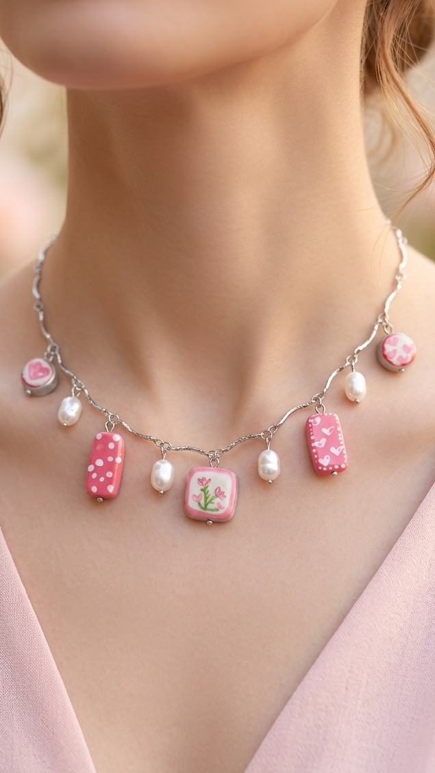Clayful Sweetheart Bloom Necklace