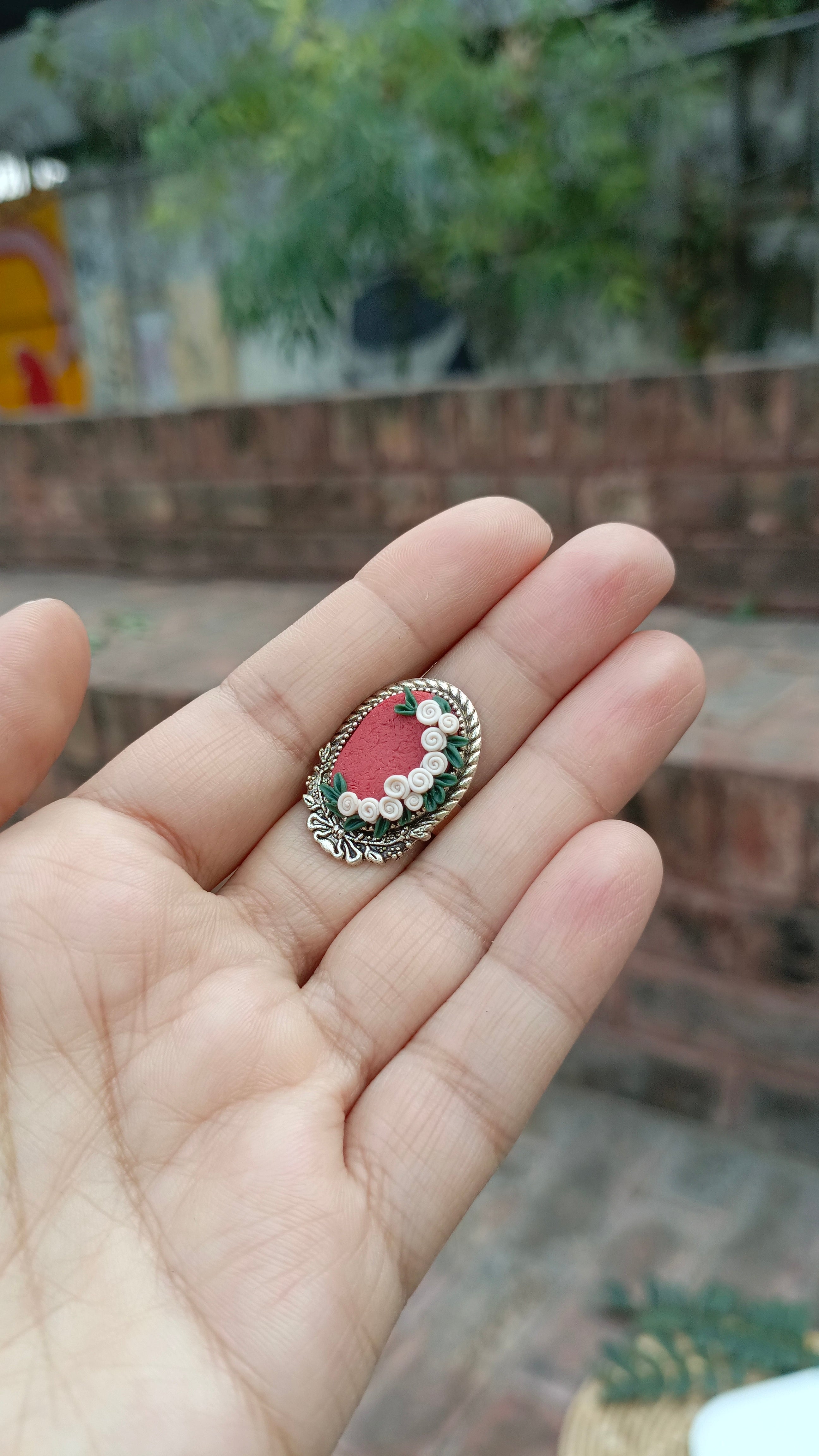 Clayful Pearl Blossom Ring