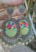 Clayful Meadow Whisper Jhumkas
