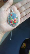 Clayful Wildflower Pendant Necklace