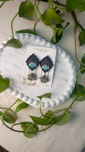 Clayful Noir Blossom Jhumkas