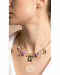 Lavender Bloom Charm Necklace
