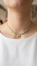Hand painted necklace