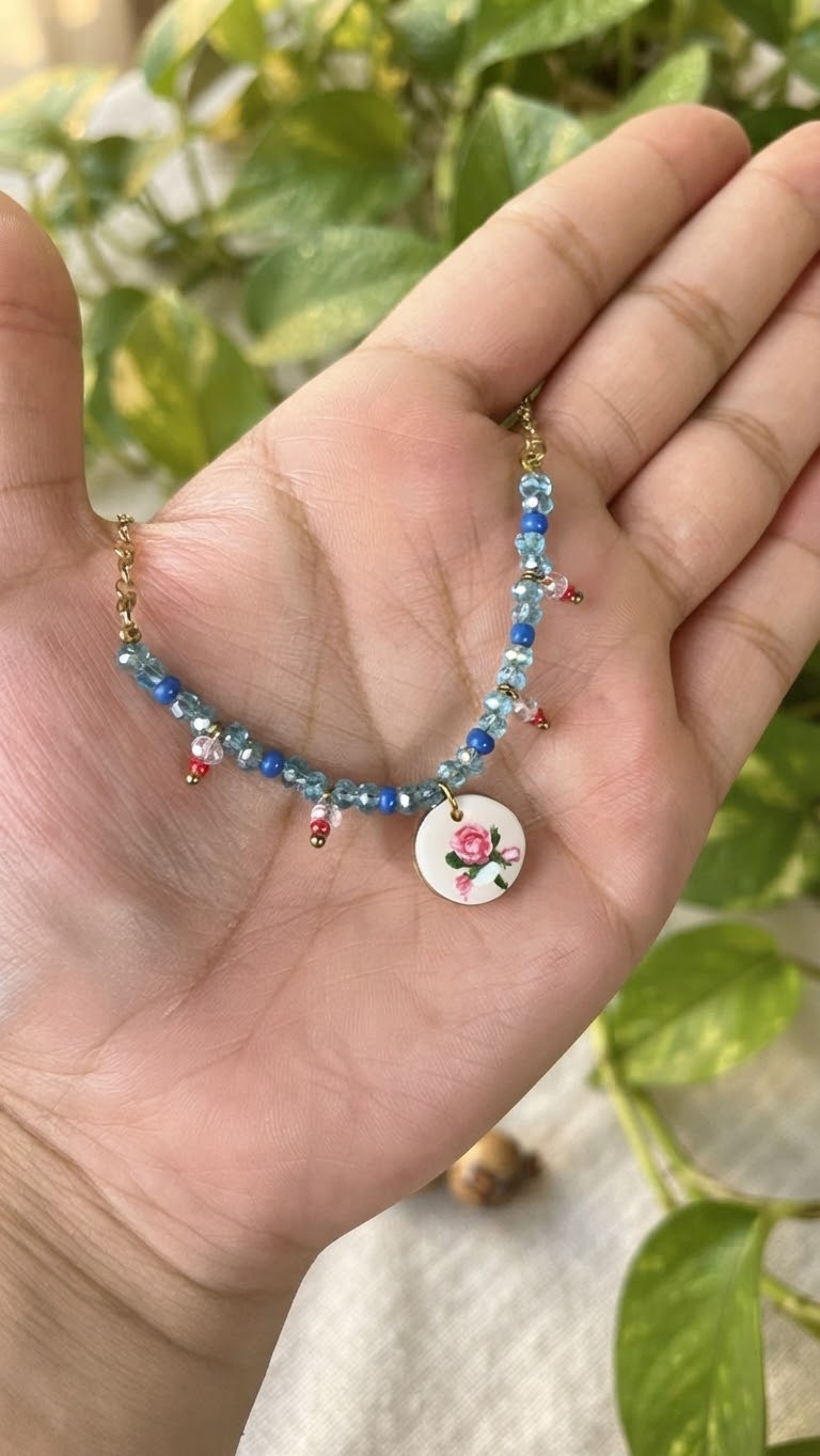 Hand painted necklace