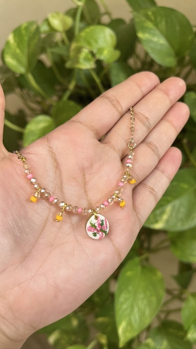 Hand Painted Necklace