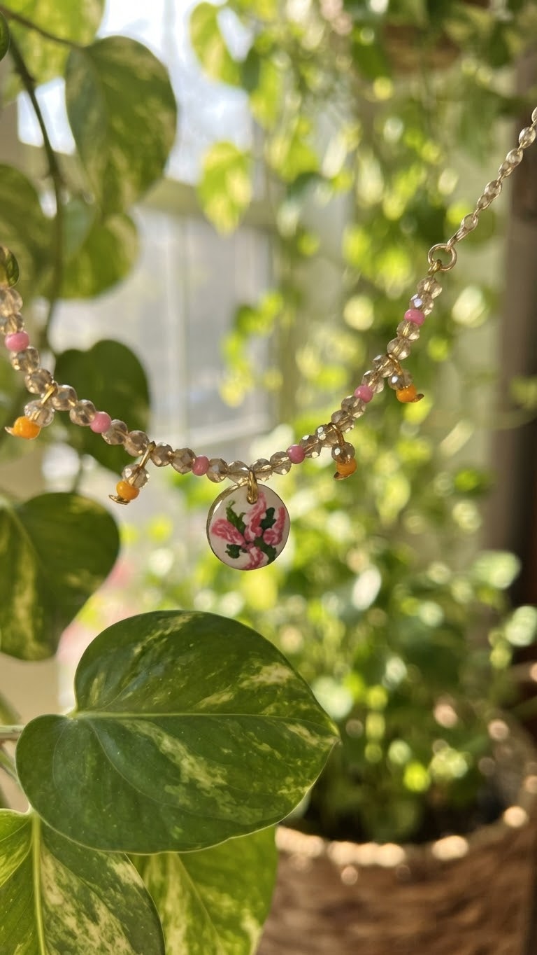 Hand Painted Necklace