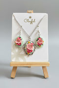Mossy Garden Pink Rose set
