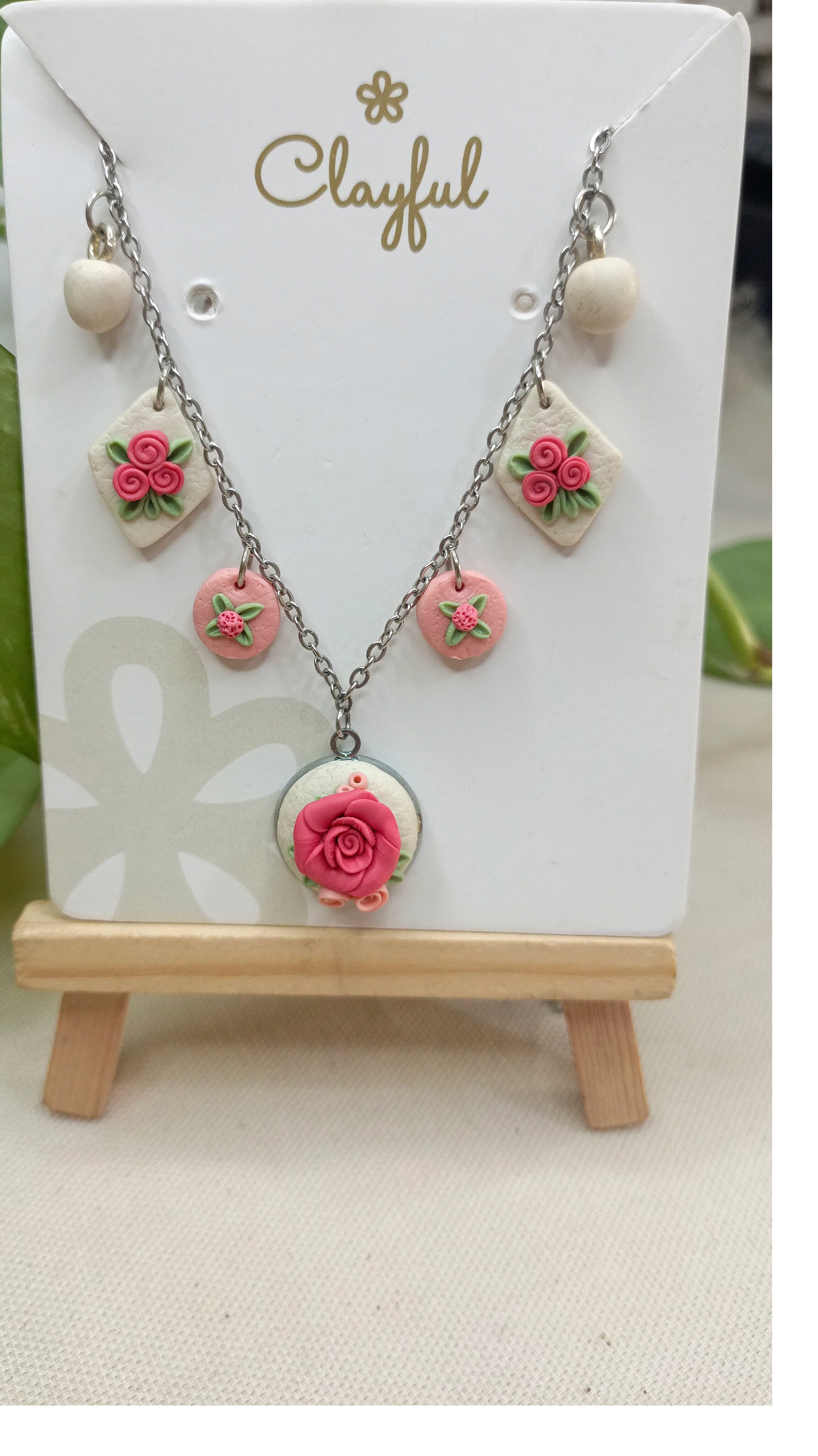 Clayful Rosé Garden Necklace