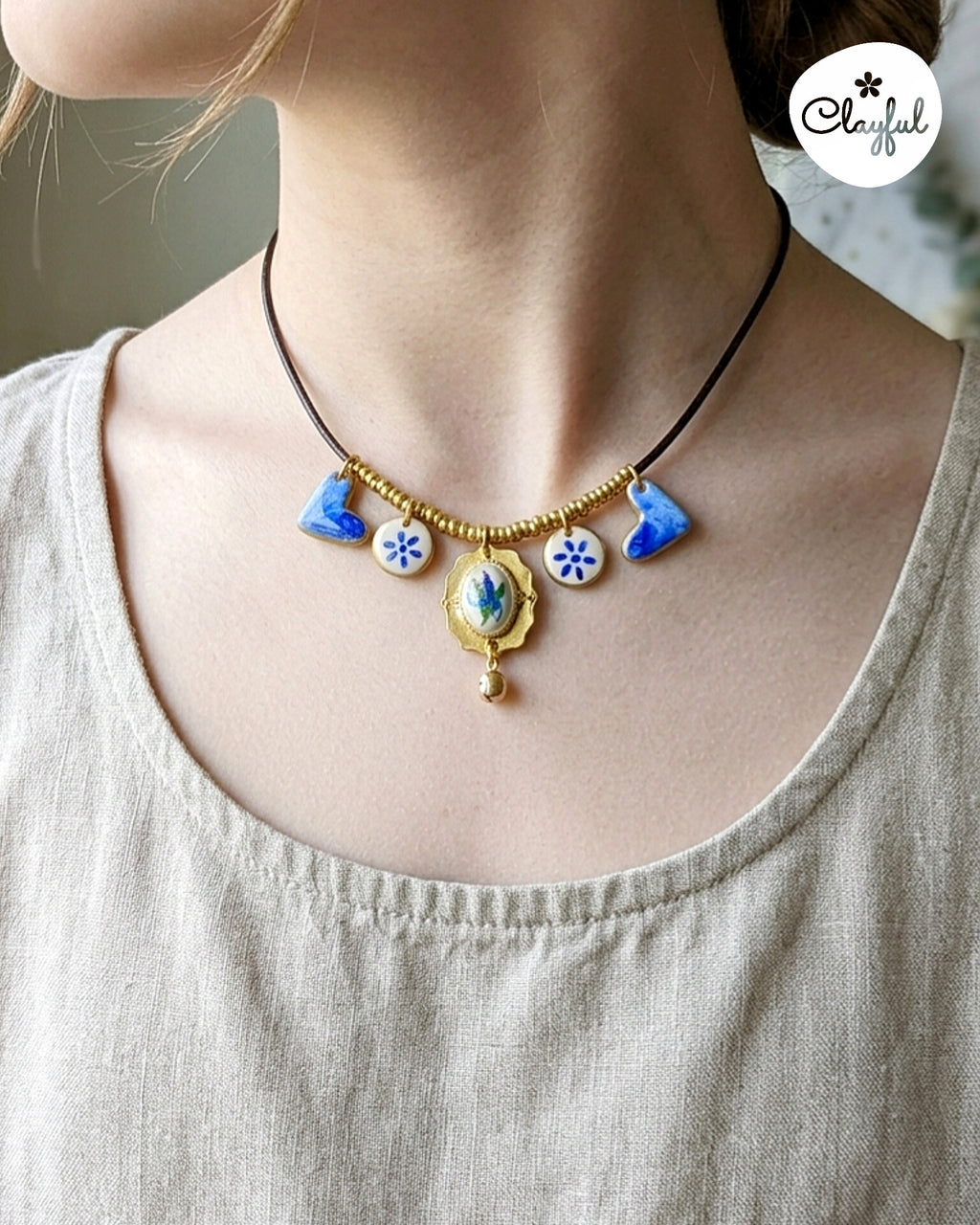 Azure Bloom Necklace