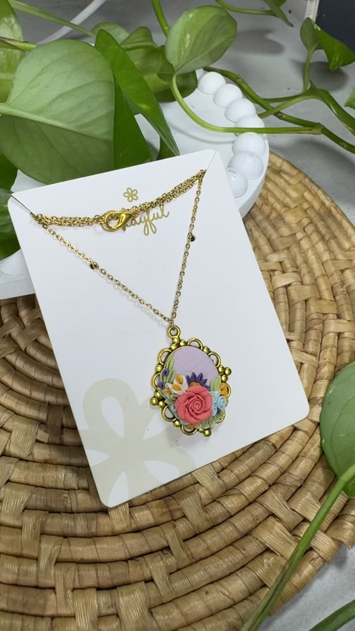 Clayful Pastel Rose Harmony Pendant