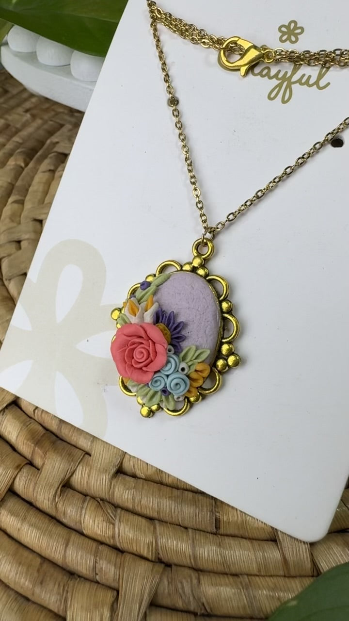 Clayful Pastel Rose Harmony Pendant