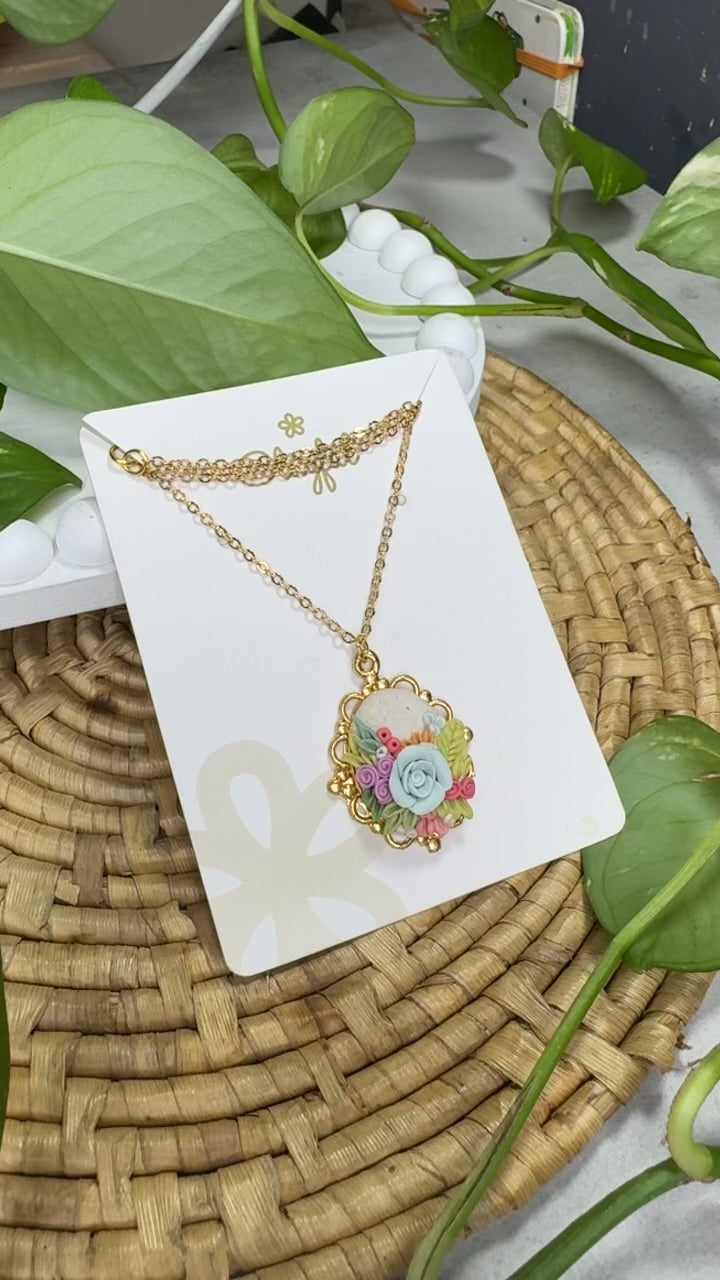 Clayful Serenity Petal Pendant