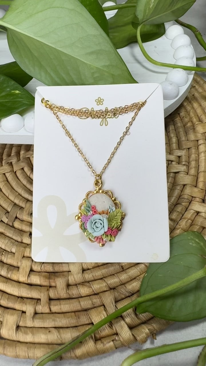 Clayful Serenity Petal Pendant