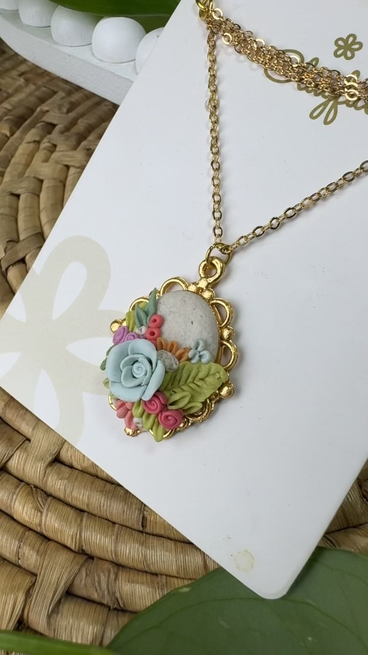 Clayful Serenity Petal Pendant