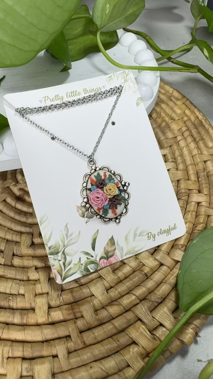 Clayful Enchanted Petal Cluster Pendant