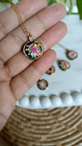 Clayful Rosebud Treasure Mini Pendant Necklace