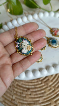 Clayful Ivory Petal Haven Pendant Necklace